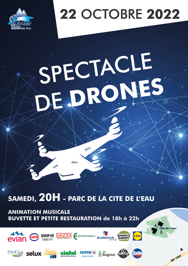Le spectacle de drones aura lieu le 22 octobre