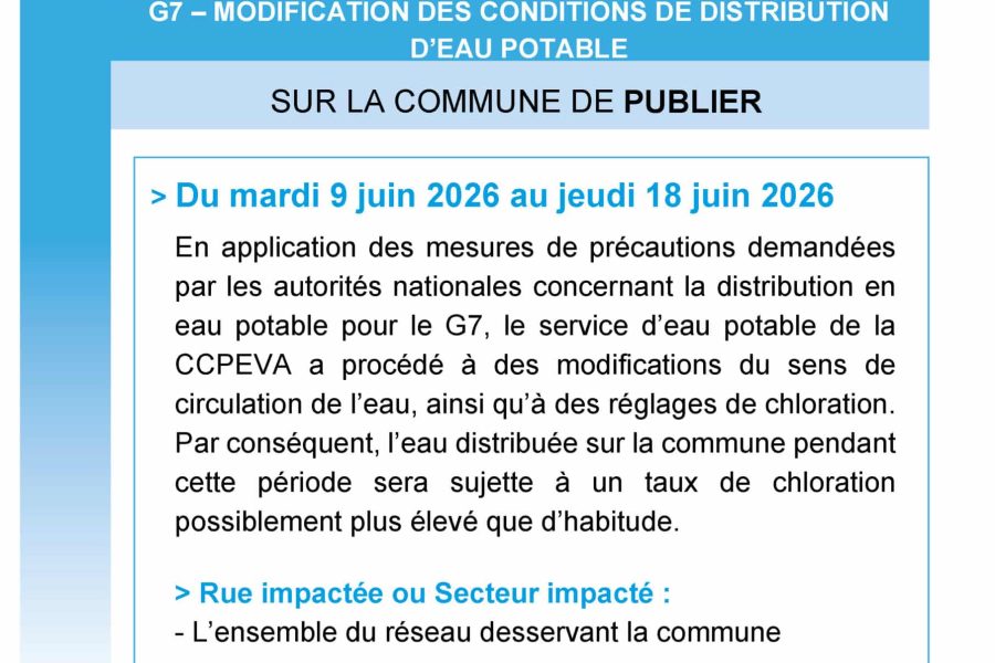 20260609 - Publier - G7 - modification distribution eau